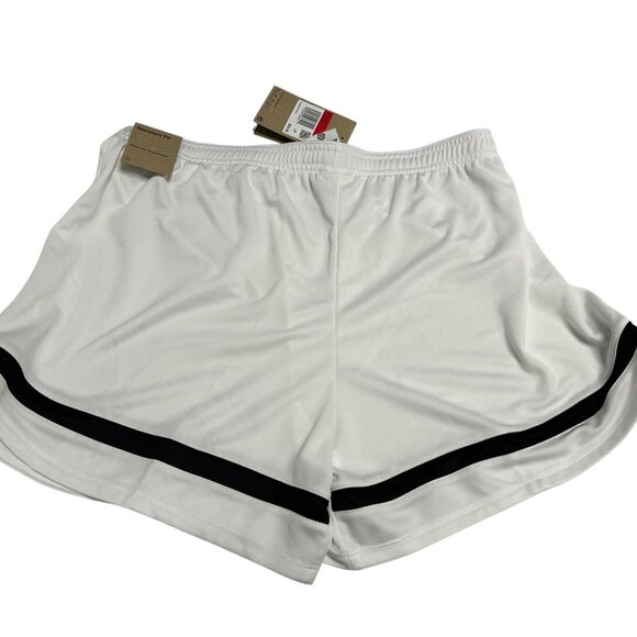 Nike Dri FIT Academy CV2649-100 Athletic Soccer Shorts Womens Large White Black - Picture 5 of 10